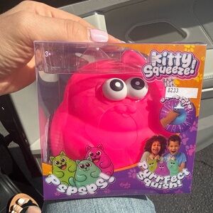 Squeeze Kitty Squeeze! Large Pink Squishy Toy